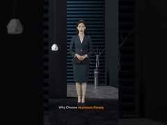 Lembar atap aluminium bergelombang premium yang disesuaikan